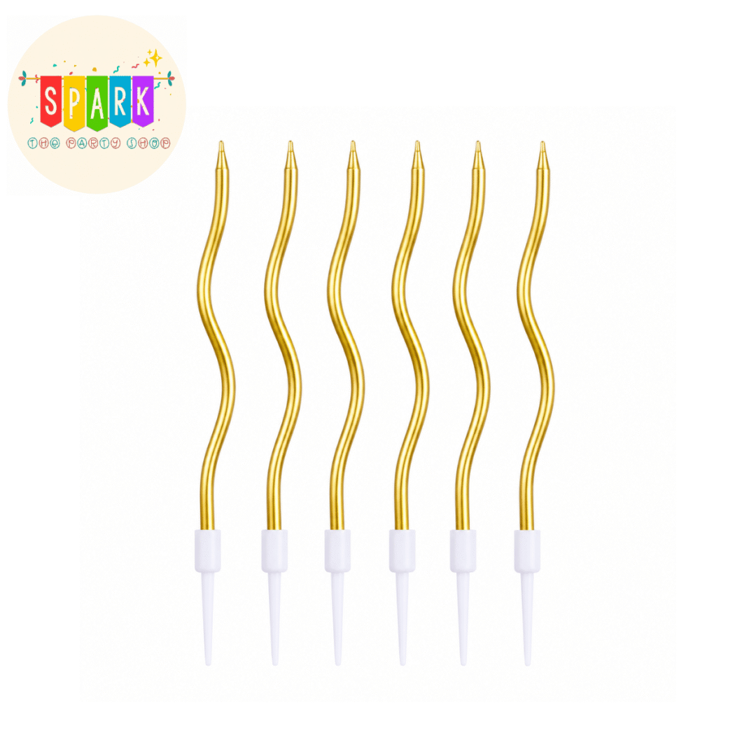 Untitled design - 2026-07-17T155605.712 Gold Spiral Birthday Candles (6 Pcs)