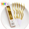 Untitled design - 2026-07-17T155733.816 Gold Spiral Birthday Candles (6 Pcs)