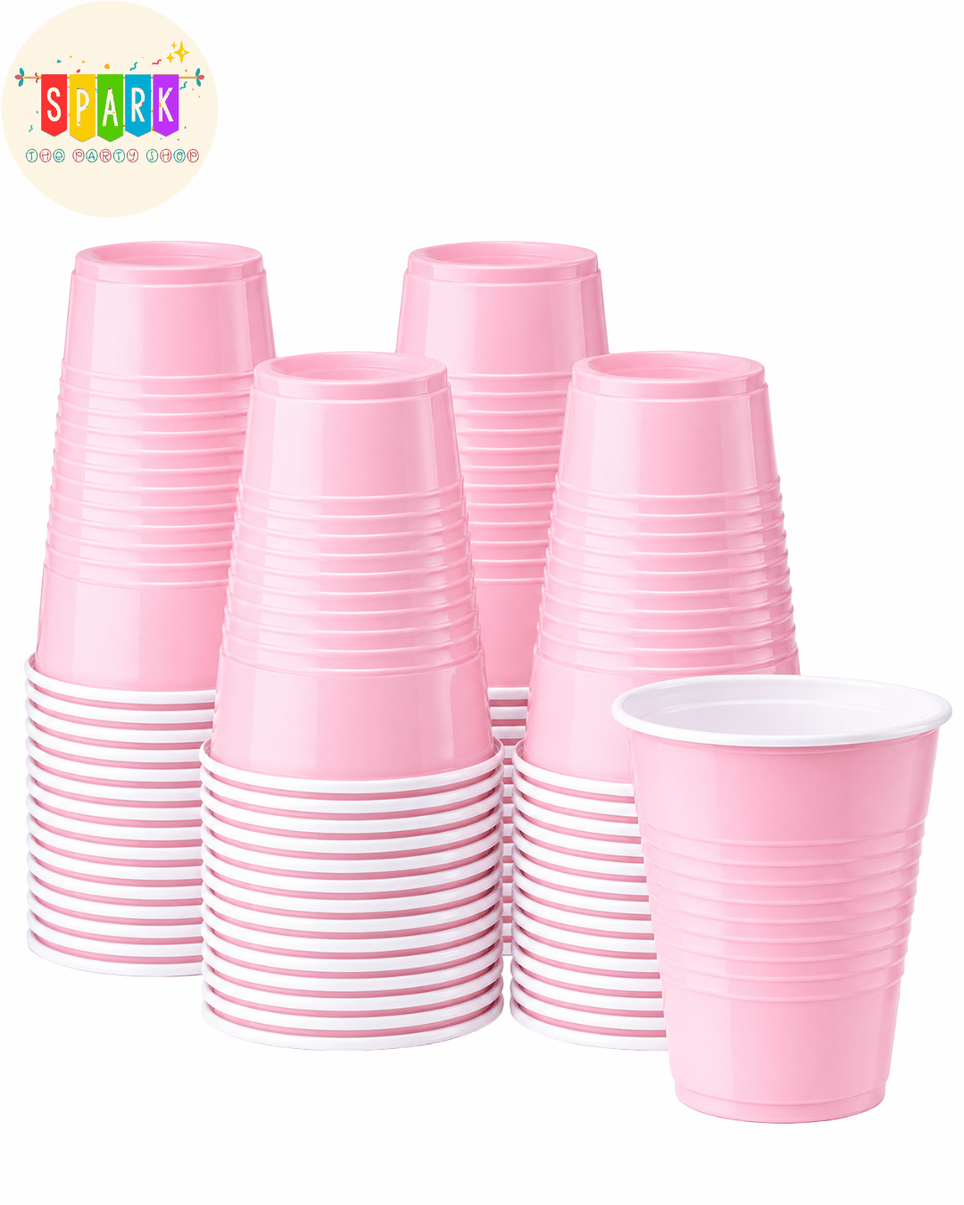 Untitled design - 2026-07-19T134327.407 Pink Plastic Party Cups – 50 Pieces
