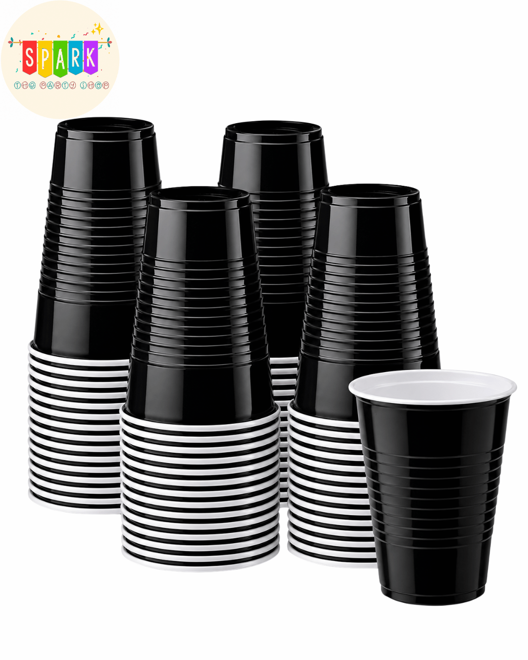 Untitled design - 2026-07-19T135407.227 Black Plastic Party Cups – 50 Pieces