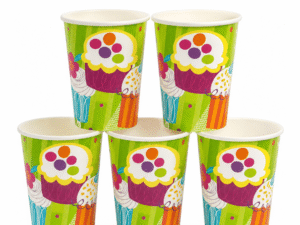 Cupcake Theme Paper Cups – 10 Pieces