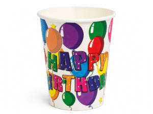 Happy Birthday Paper Cups – 10 Pieces