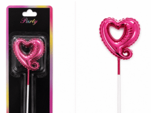 Untitled design - 2026-07-21T142743.588 Heart Shape Birthday Candle – Metallic Pink