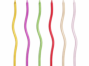 Untitled design - 2026-07-21T143300.385 Wavy Metallic Birthday Candles – 6 Pcs Set