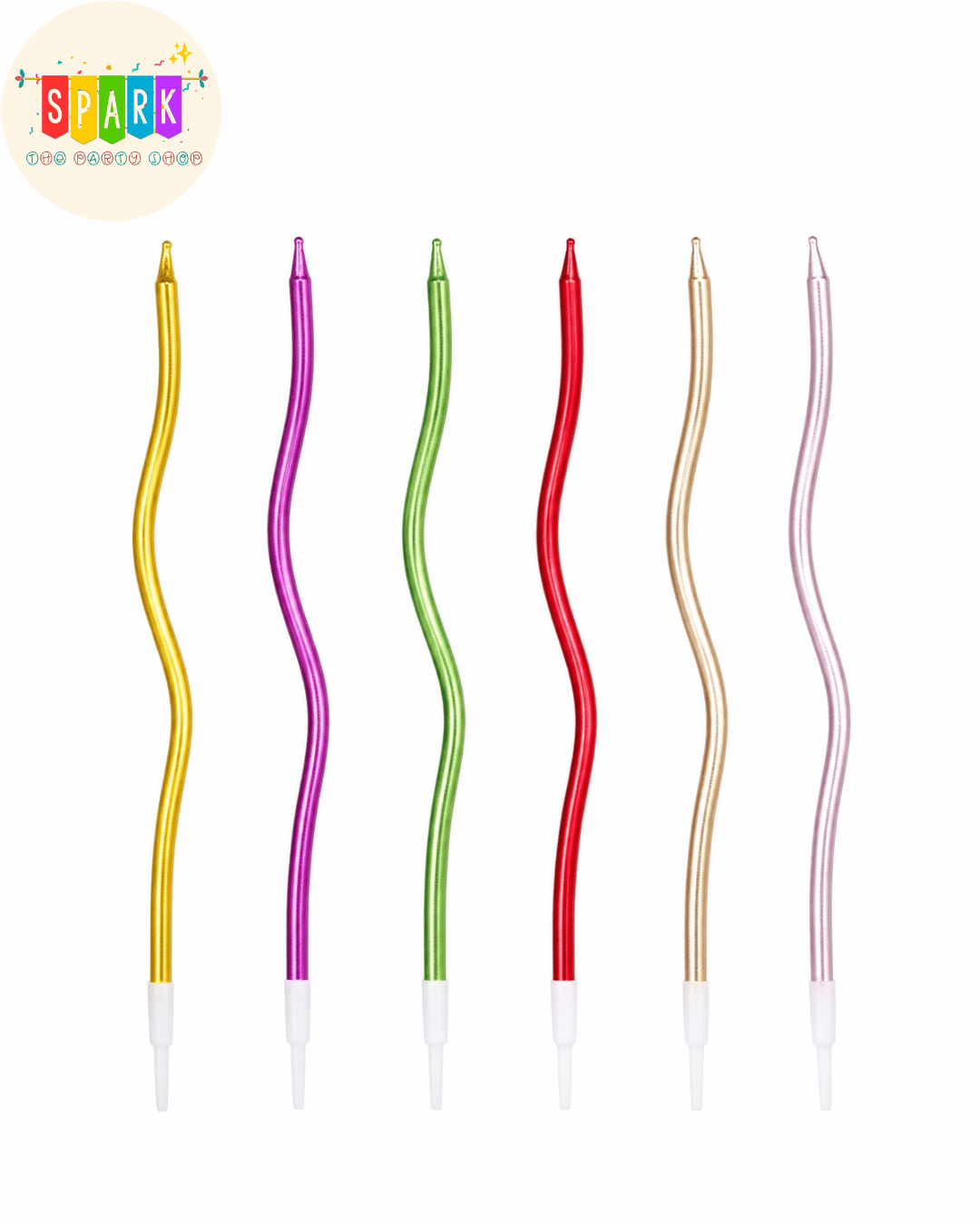 Untitled design - 2026-07-21T143300.385 Wavy Metallic Birthday Candles – 6 Pcs Set