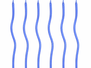 Untitled design - 2026-07-21T143732.607 Blue Wavy Metallic Birthday Candles – 6 Pcs Set