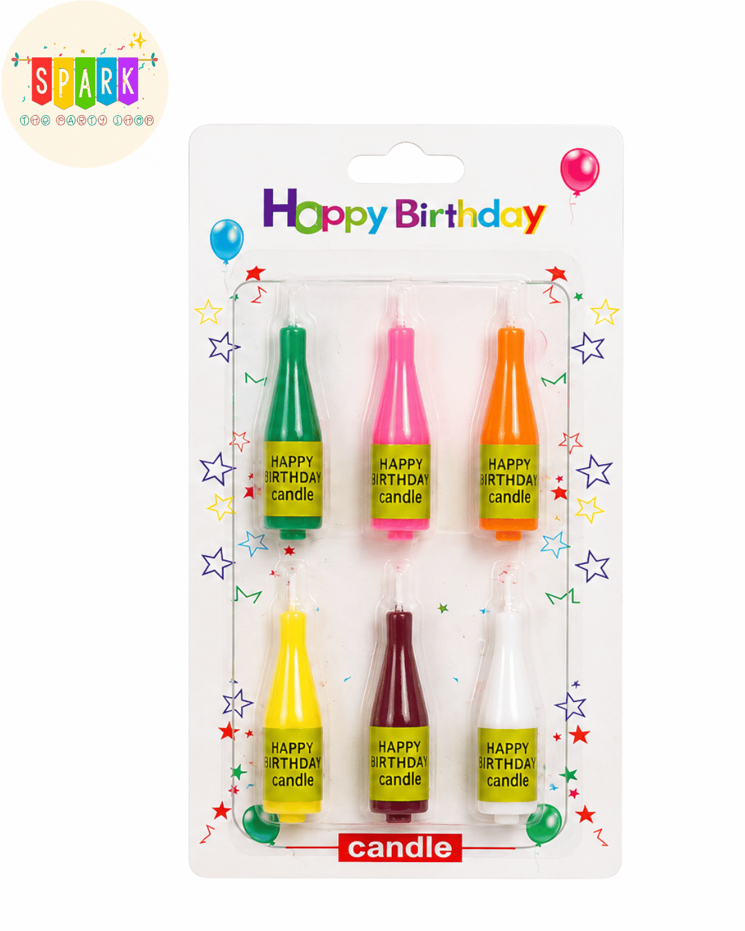 Untitled design - 2026-07-21T152911.334 Champagne Bottle Birthday Candles – 6 Pcs Set