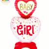 Baby Girl Standing Foil Balloon – 34 Inch