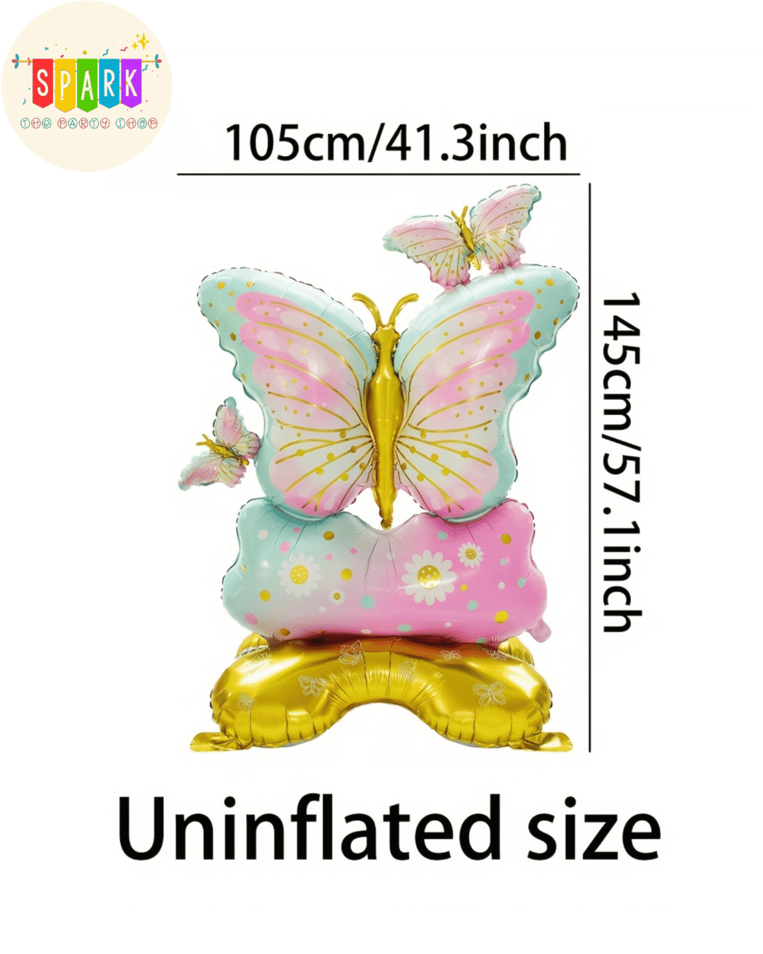 Untitled design - 2026-07-23T150650.793 Butterfly Standing Foil Balloon
