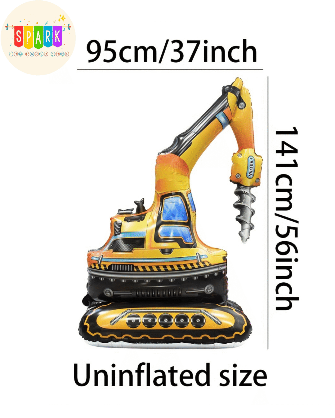 Untitled design - 2026-07-23T151332.541 Excavator Standing Foil Balloon