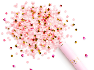 Pink Gold Confetti Cannon