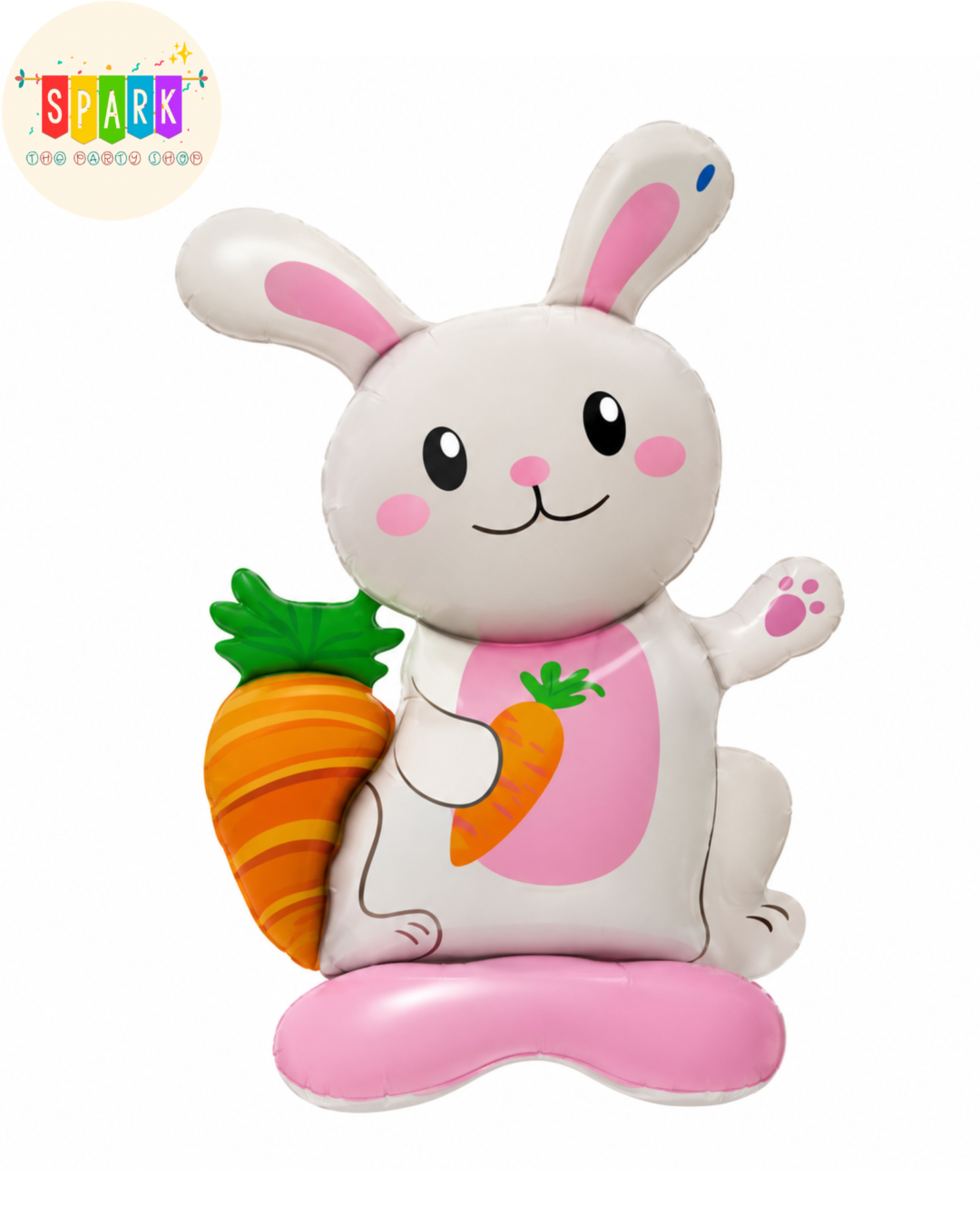 Untitled design - 2026-07-31T144453.523 Cute Bunny Standing Foil Balloon