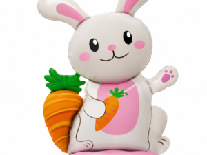 Cute Bunny Standing Foil Balloon