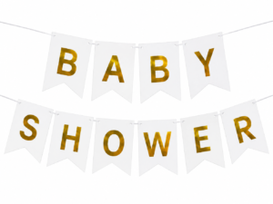 Baby Shower Banner (white)