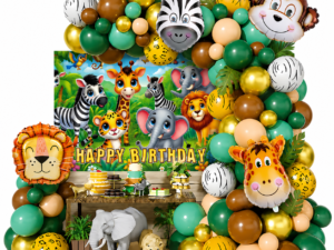 Jungle Safari Birthday Decoration Set