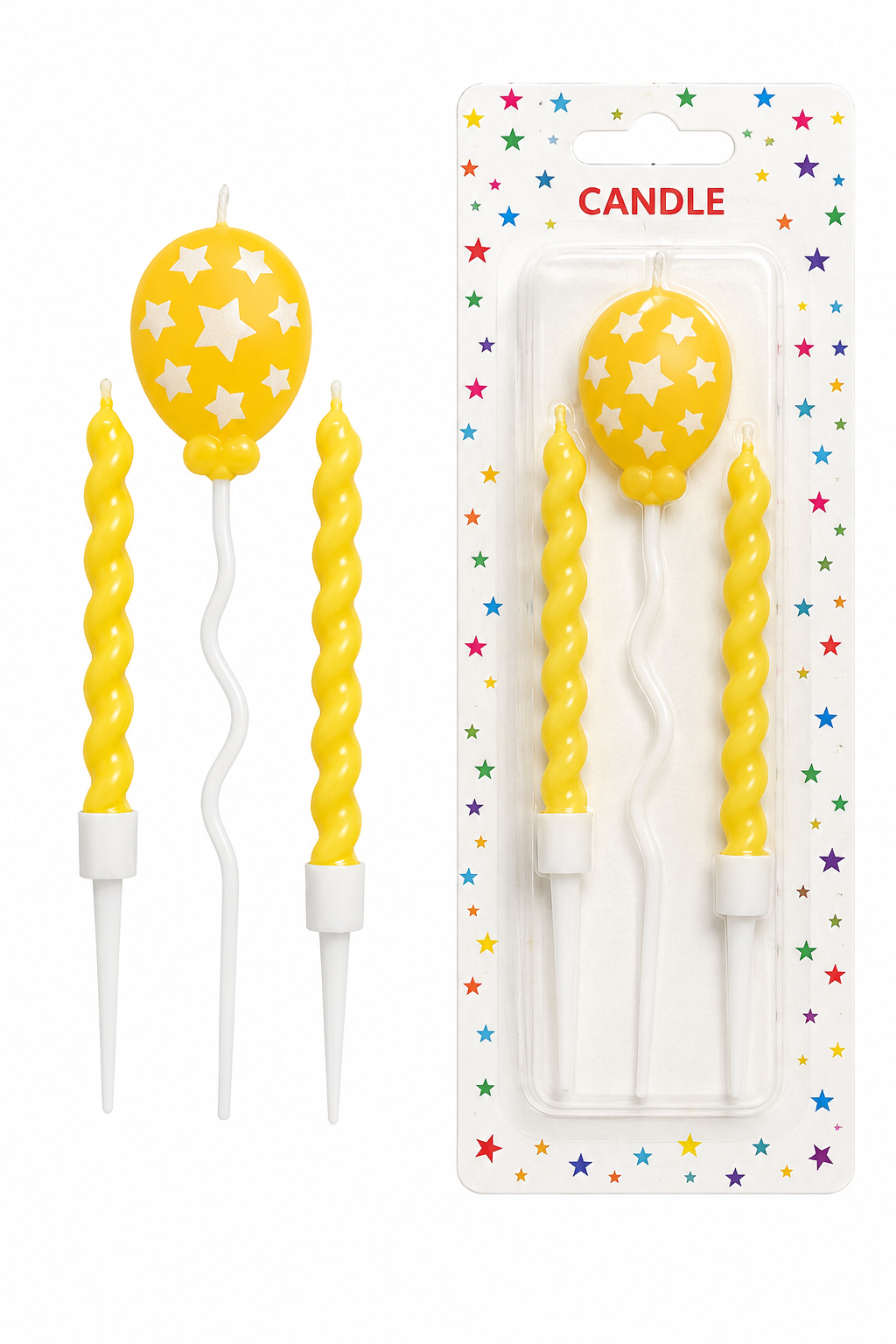c67a8ede-eca9-4b19-a4ce-bed7e6dee9b7 Balloon Birthday Candle Set – Yellow (3 PCS)