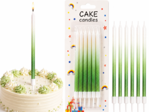 d8f39740-ed69-4964-a804-76af26efa42b Slim Birthday Candles – Green Gradient (6 PCS)