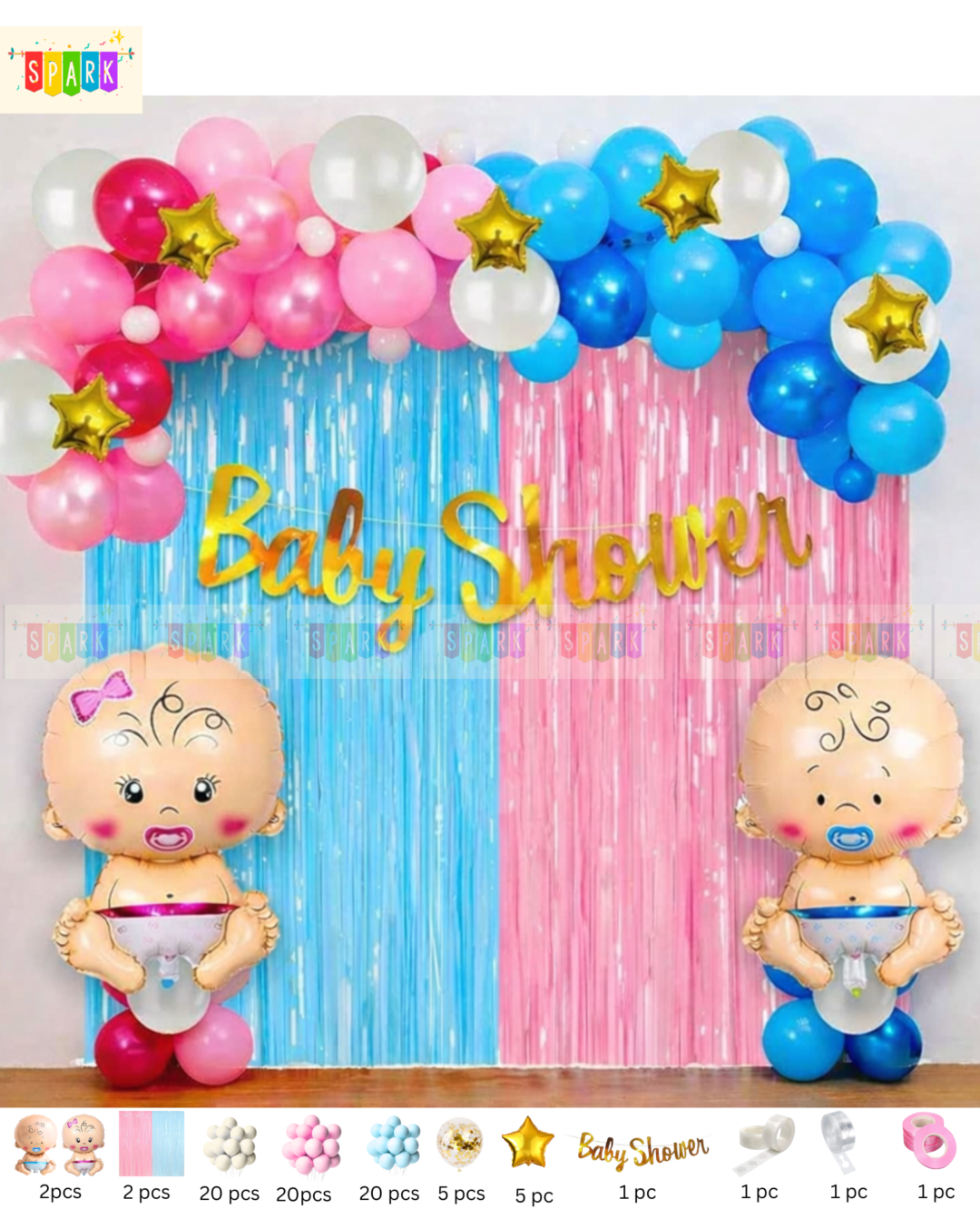 unicorn Balloons (82) Baby Shower Decoration Set