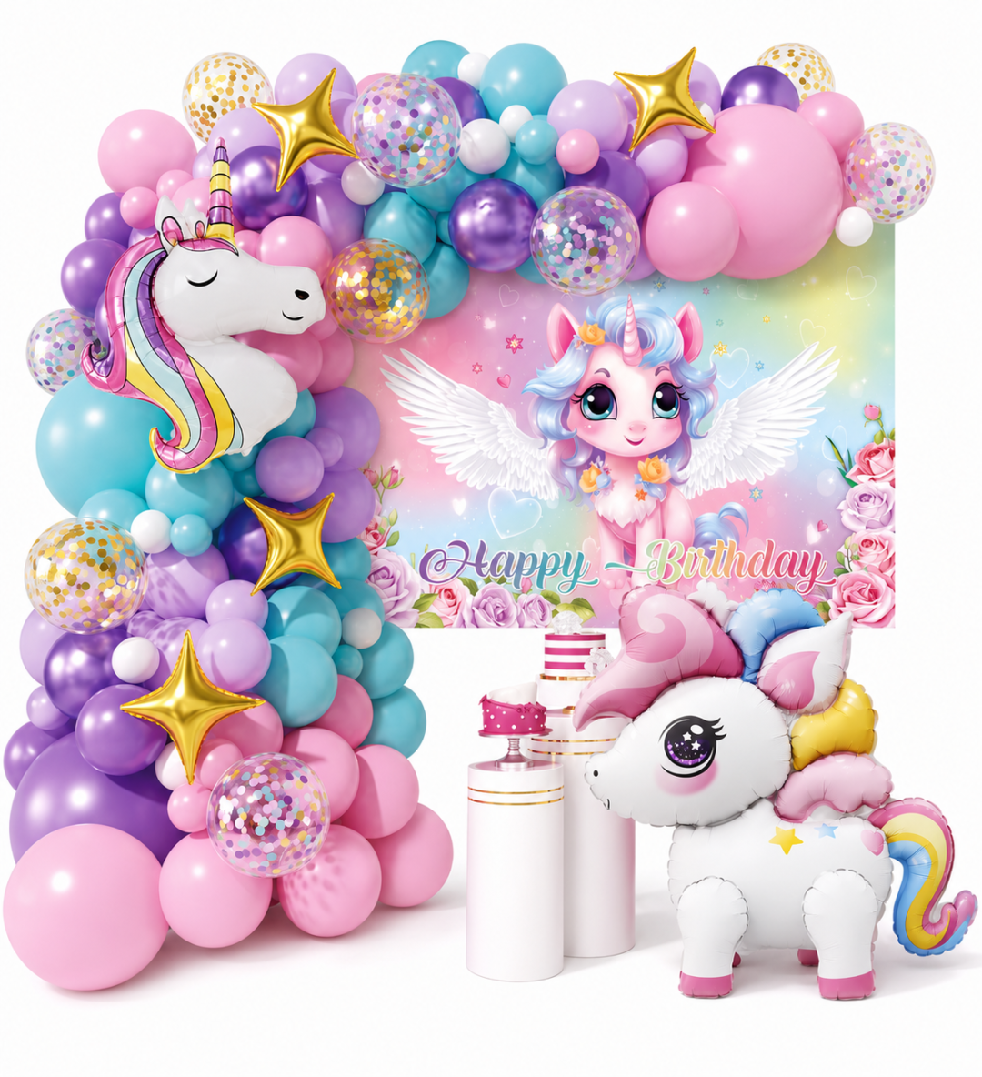 075d4e7e-1885-4591-9588-8e8055007ddc (1) Two Fast Birthday Balloon Decoration Set