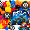 Monster Truck Birthday Balloon Decoration Set