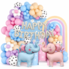 342eda05-f6cd-40b4-9f03-7e7a77b7de49 (1) Baby Elephant Happy Birthday Decoration Set