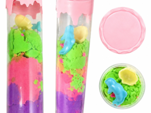 Rainbow Kinetic Sand Tube with Molds