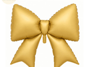 Gold Bow Foil Balloon
