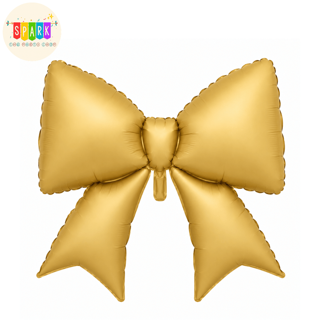 Gold Bow Foil Balloon