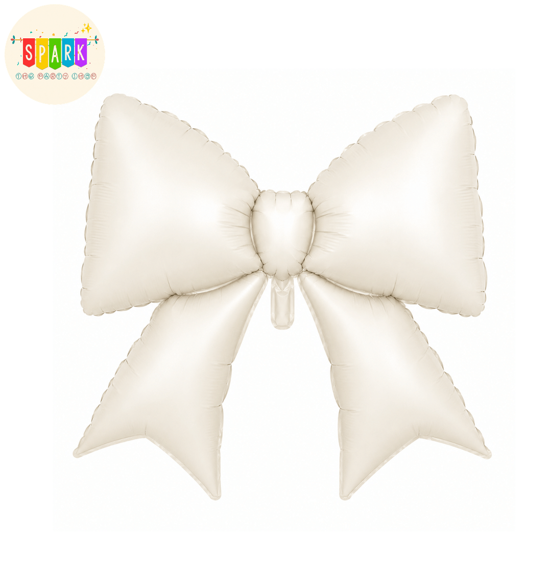 Off-White Bow Foil Balloon