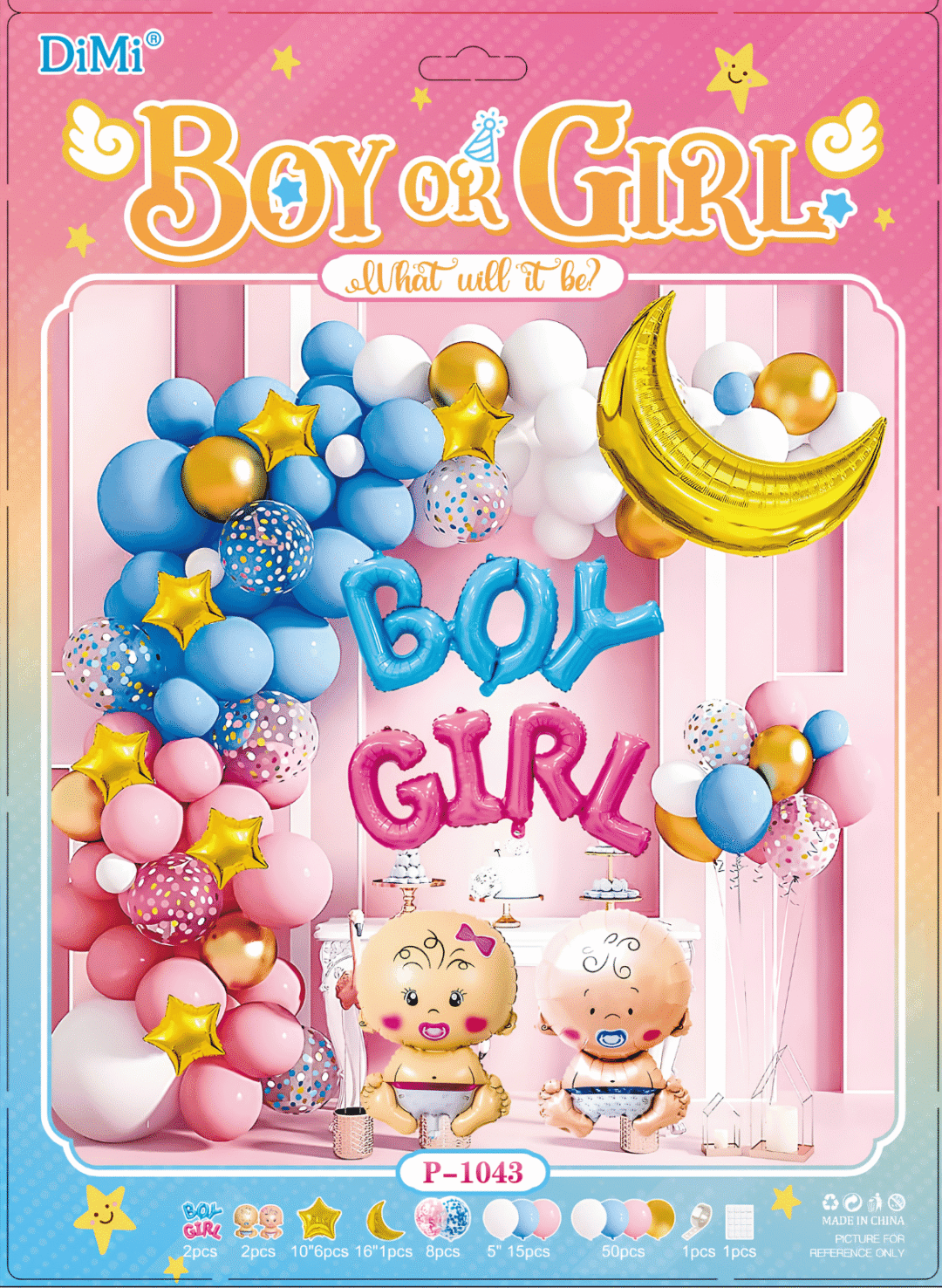Untitled design - 2026-08-02T164229.609 Boy or Girl Gender Reveal Decoration Set