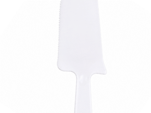 Plastic Cake Server – White