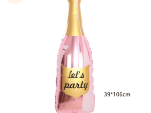 Pink Champagne Bottle Foil Balloon
