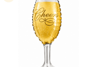 Cheers Champagne Glass Foil Balloon