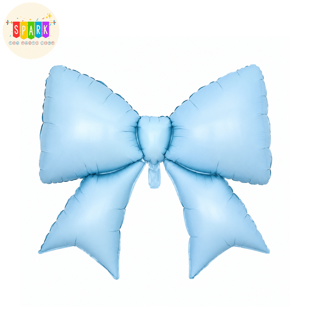 Pastel Blue Bow Foil Balloon
