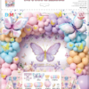 a9ef74c2-9fc1-4d3f-ac57-d0ec219588fd Butterfly Birthday Decoration Set