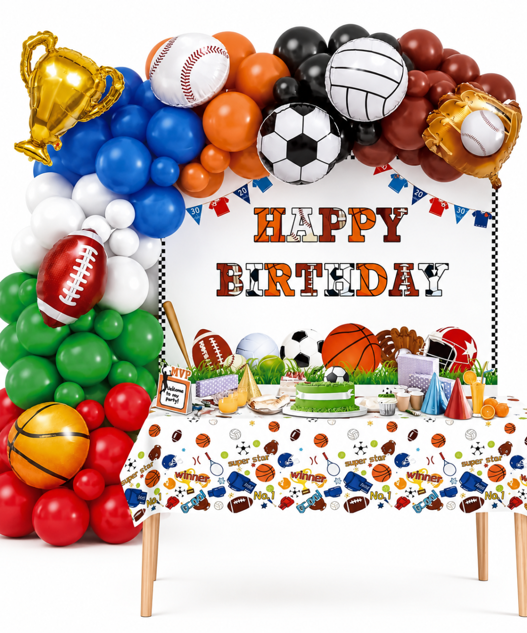 d6d823a1-fc7e-47d2-8f0e-5f83a32edaef Sports Birthday Balloon Decoration Set