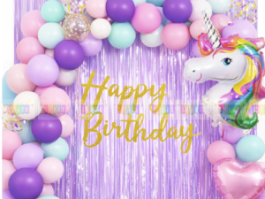 Unicorn Birthday Decoration Theme Set