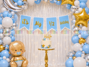 1/2 Birthday Balloon Decoration Set