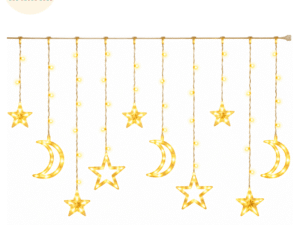 Bow Foil Balloon (46) LED Star Moon Hanging Light