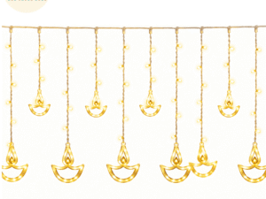 Bow Foil Balloon (48) LED Diya Hanging Light