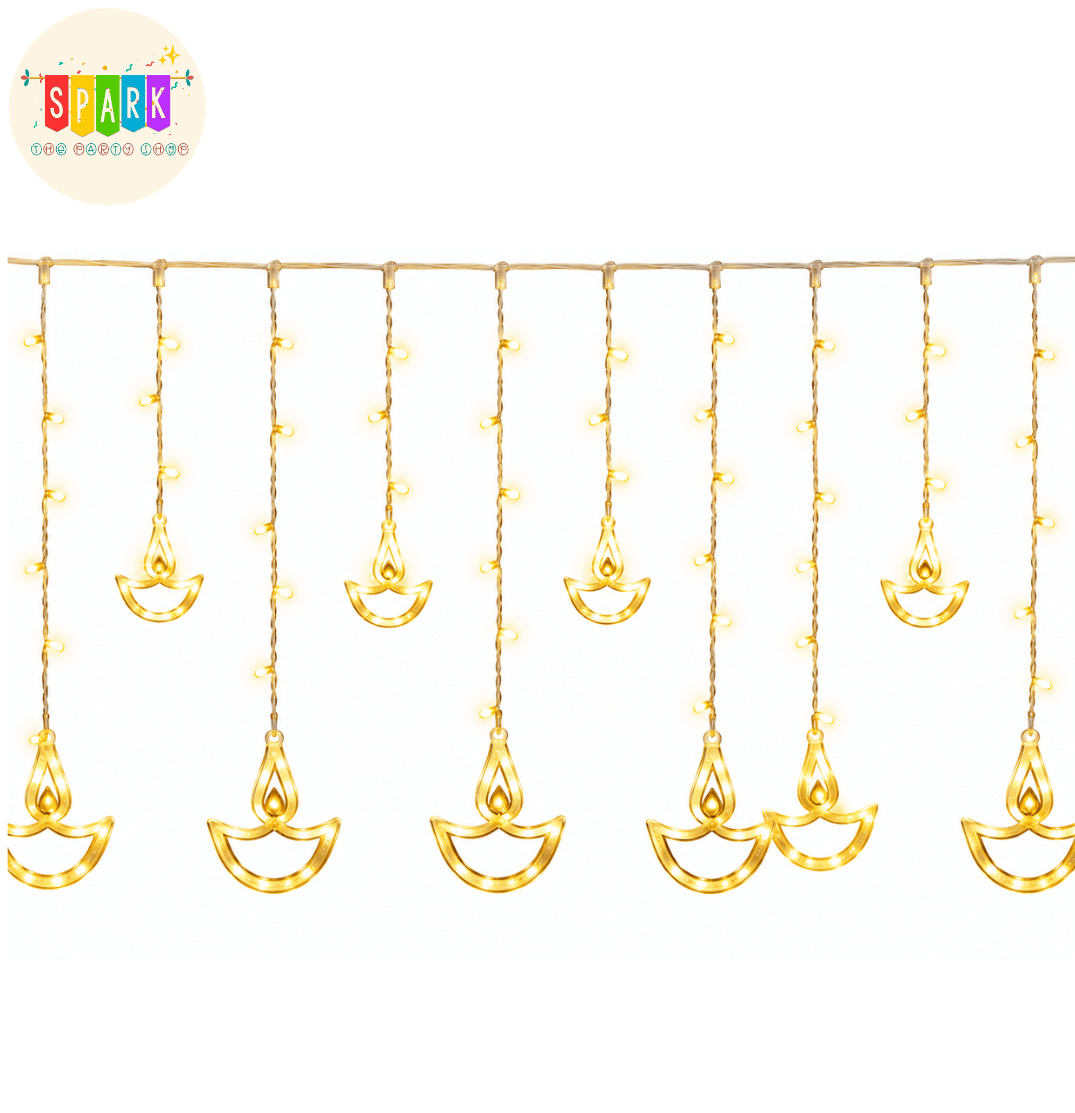 Bow Foil Balloon (48) LED Diya Hanging Light